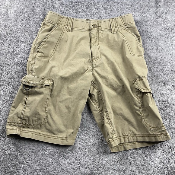 Lee Extreme Motion Cargo Shorts Mens 30 Beige Tan - Picture 1 of 12